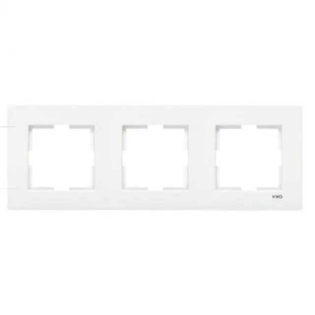 Karre Accessory White Three Gang Frame