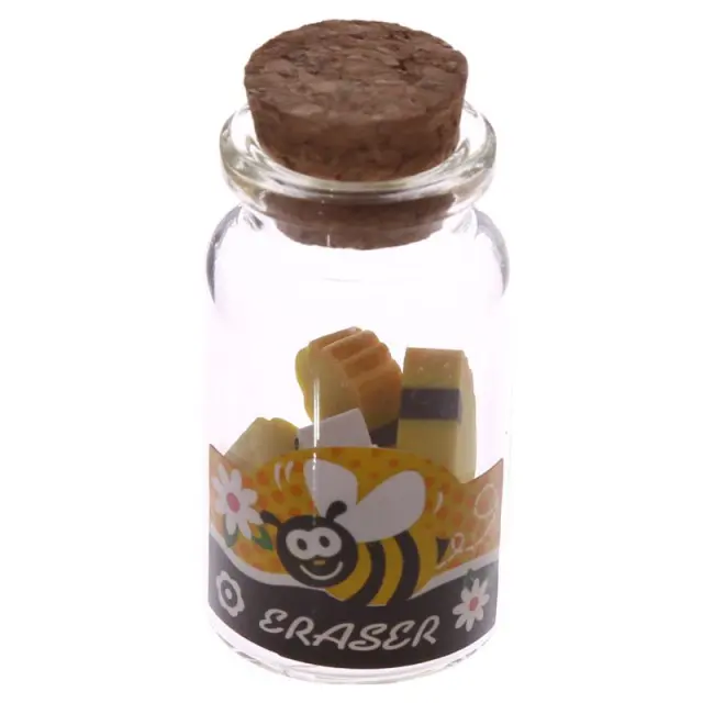 Puckator mini Γόμα Μέλισσα Cute Honey Bee (8 σε κάθε βαζάκι) 3