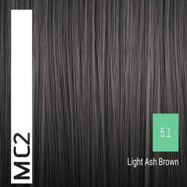 Sensus MC2 Permanent Hair Color 5.1 Light Ash Brown 100ml - (μόνιμη βαφή χωρίς αμμωνία καστανό ανοιχτό σαντρέ) 2