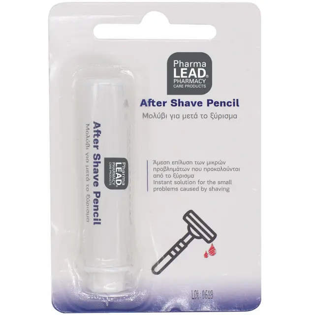 PharmaLEAD After Shave Pencil Μολύβι για Μετα το Ξύρισμα που Περιορίζει Μικρή Αιμορραγία από Μικρά Κοψίματα 10g