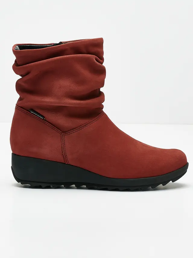 Mephisto Μποτάκια Γυναικείο δέρμα Nubuck Κόκκινο MEP/AGATHA WINE - 37 3