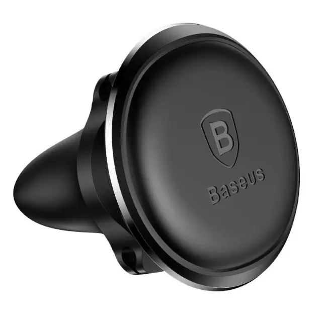 Universal Magnetic Air Vent Car Mount Baseus with Cable Clip Black (SUGX-A01) 2