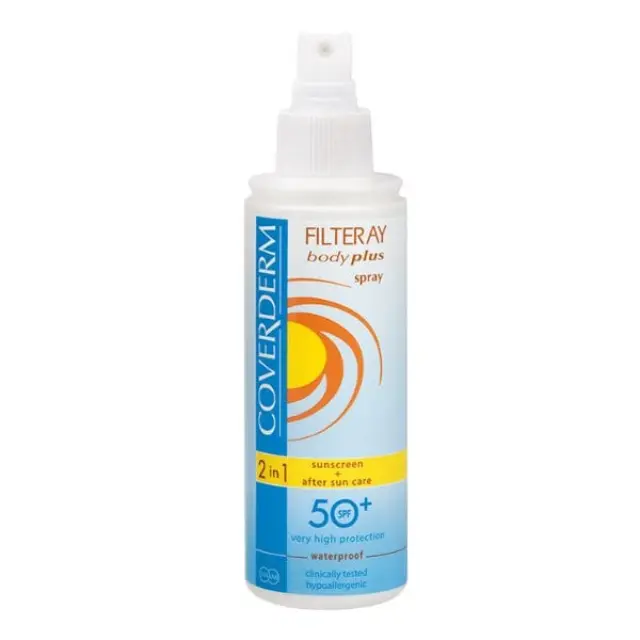 Coverderm Filteray Body Plus Spray 2 in 1 Sunscreen + After Sun Care SPF50+ 100 ml