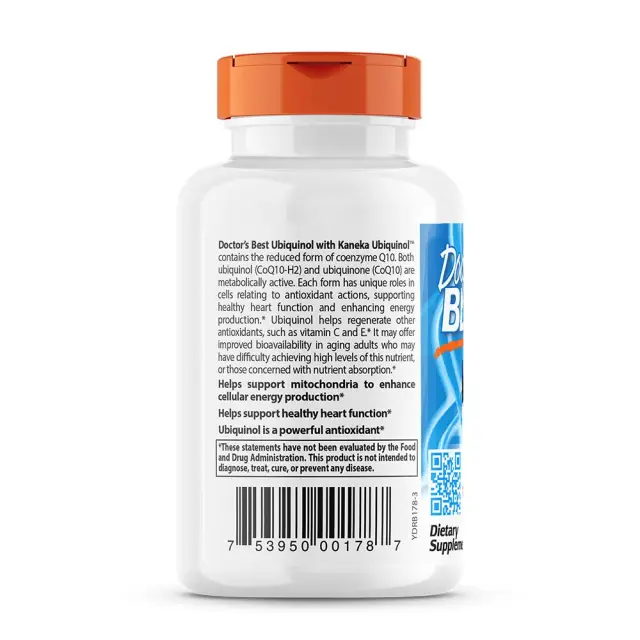 Doctor's Best Ubiquinol with Kaneka Ubiquinol 50 mg 3