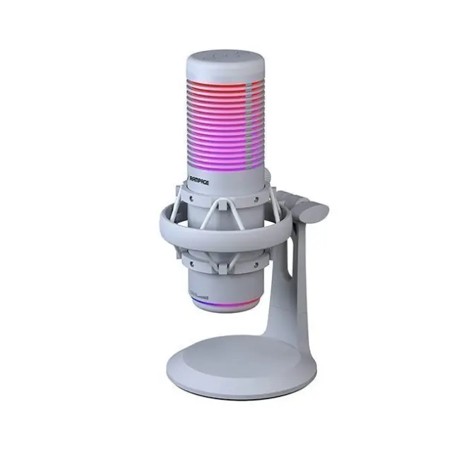 Rampage Gaming / Podcast Microphone Bemol RGB USB-C White (BEMOL-W)