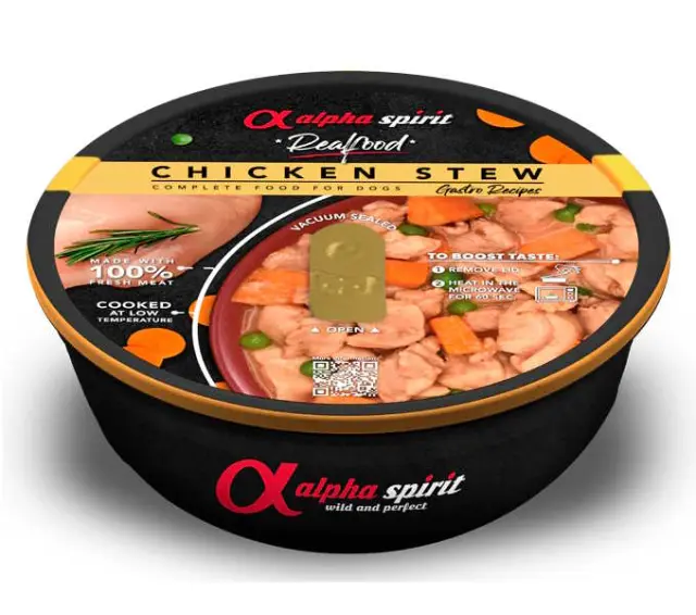 Alpha Spirit Real Dog Food Μαγειρευτό Με Κοτόπουλο 280gr Μονόχρωμο