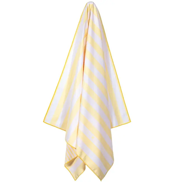 Πετσέτα Θαλάσσης 80x170 Greenwich Polo Club Micro Prints 5219 Yellow 100% Microfiber 2