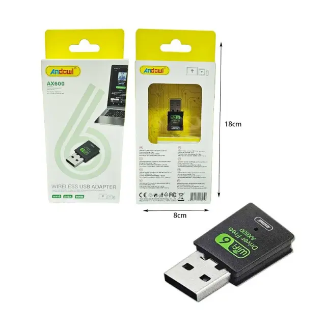 Andowl Ασύρματος προσαρμογέας USB AX600 - Wireless USB Adapter 0751230 2