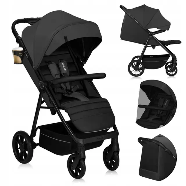 Lionelo Mira Βρεφικό Καρότσι έως 22kg Gray Graphite