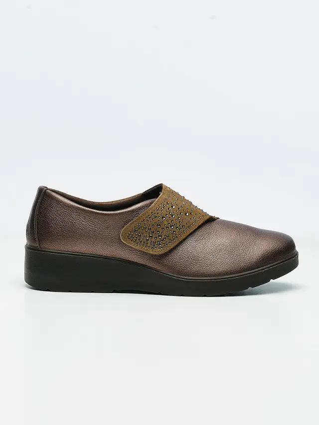 Imac Μοκασίνια-Loafers Γυναικείο δέρμα Καφέ IMA/455560 BRONZE 3