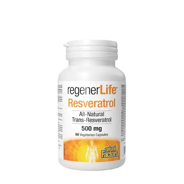 Natural Factors ResveratrolRich Super Strength Resveratrol Concentrate 500 mg