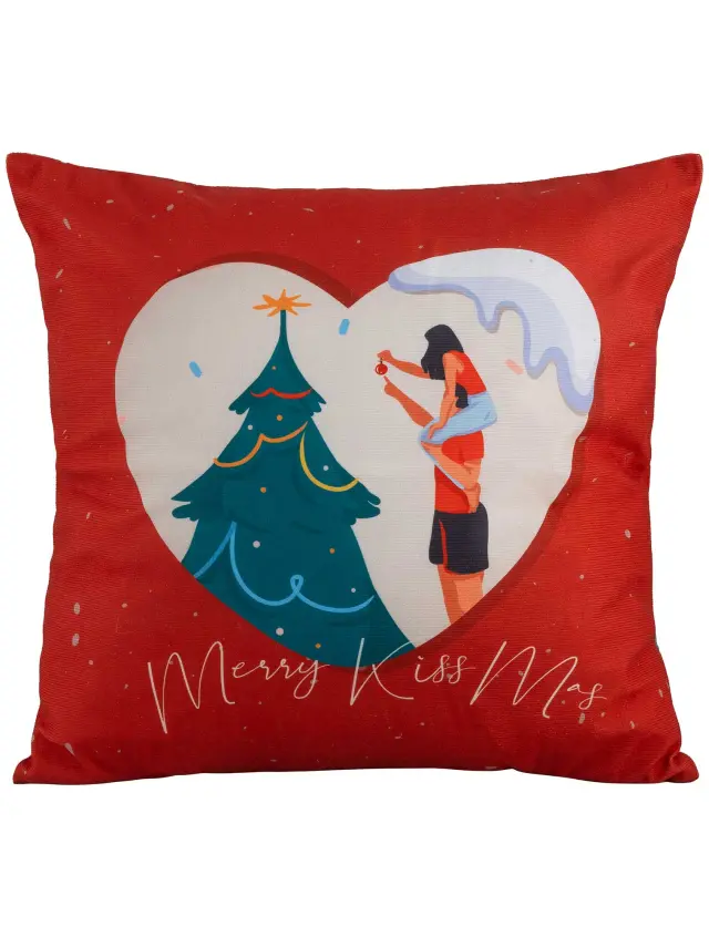 Διακοσμητικό Μαξιλάρι MERRY KISS ME MADI 45 x 45 εκ. 2