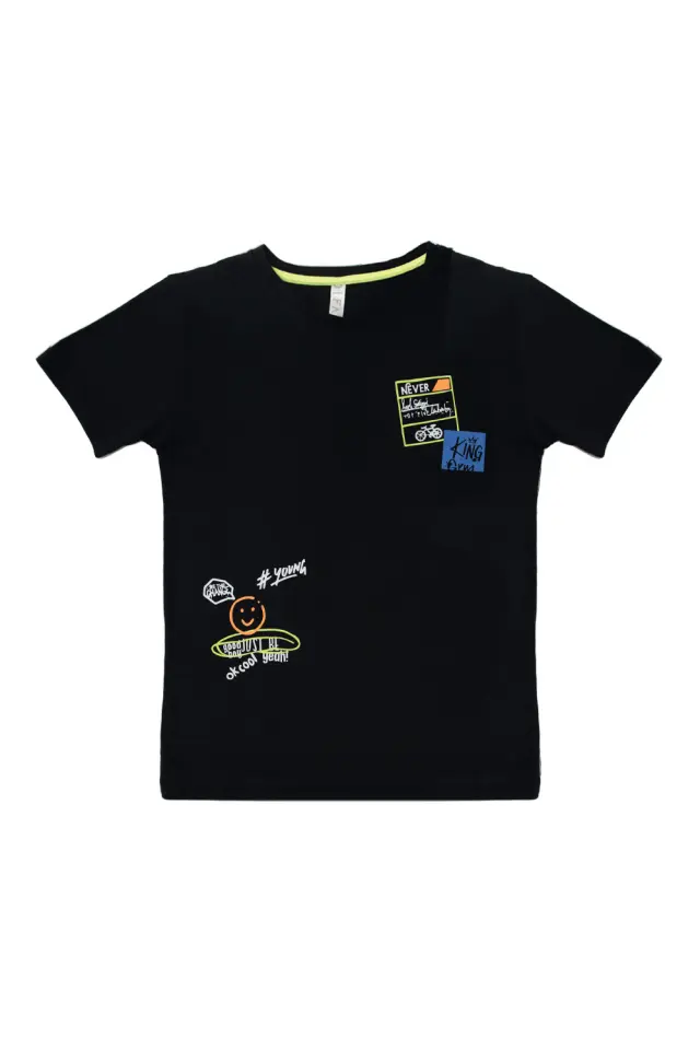 T-Shirt Kid King Gym Μαύρο