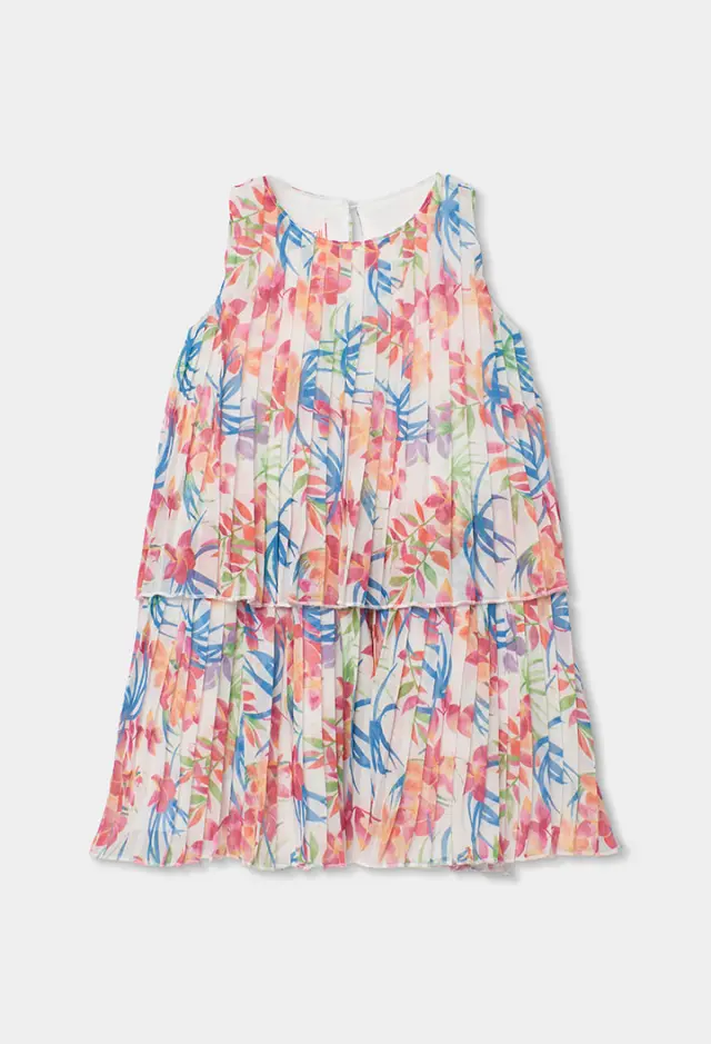 Boboli Chiffon φόρεμα με τύπωμα για κορίτσι 763017-9846