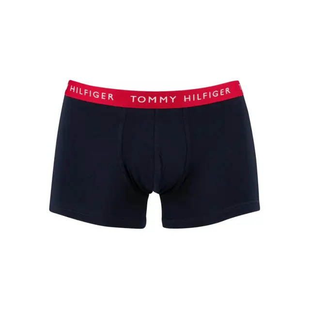 Tommy Hilfiger Ανδρικό Boxer Essential Logo Waistband Trunks - Τριπλό Πακέτο, Χρώμα Blzr Red-Desert Sky-Golfway Gr - S 2