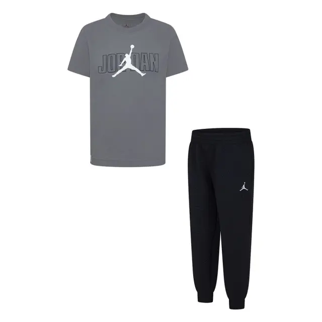 Jordan Sneaker School ΠΑΙΔΙΚΟ ΣΕΤ (85D722-023) - Μαύρο-Γκρί
