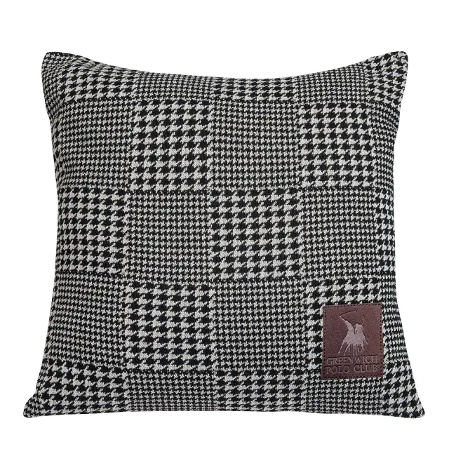 Διακοσμητικό Μαξιλάρι 42Χ42 Με Γέμιση Essential Greenwich Polo Club 2786 Μαύρο-Γκρι
