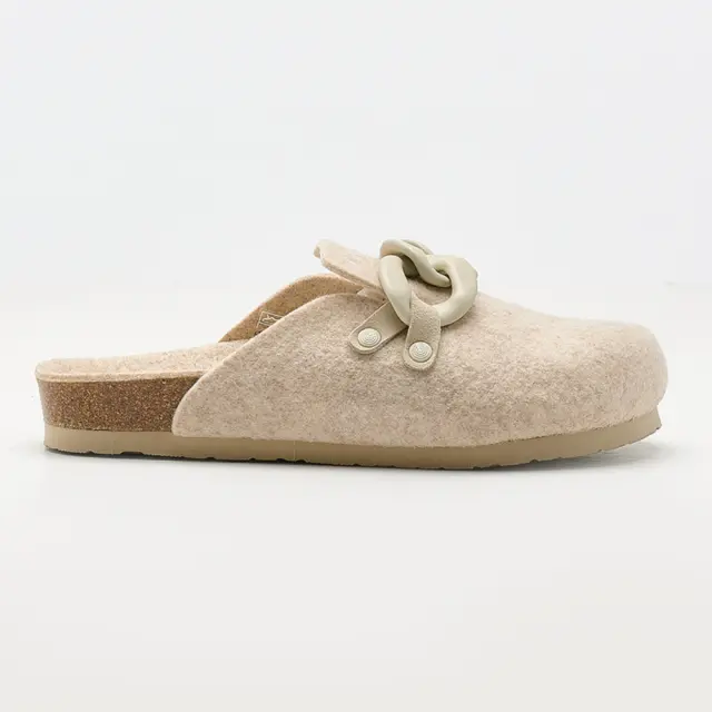 Genuins Παντόφλες Γυναικείο ύφασμα Μπεζ GEN/LOREIN BEIGE