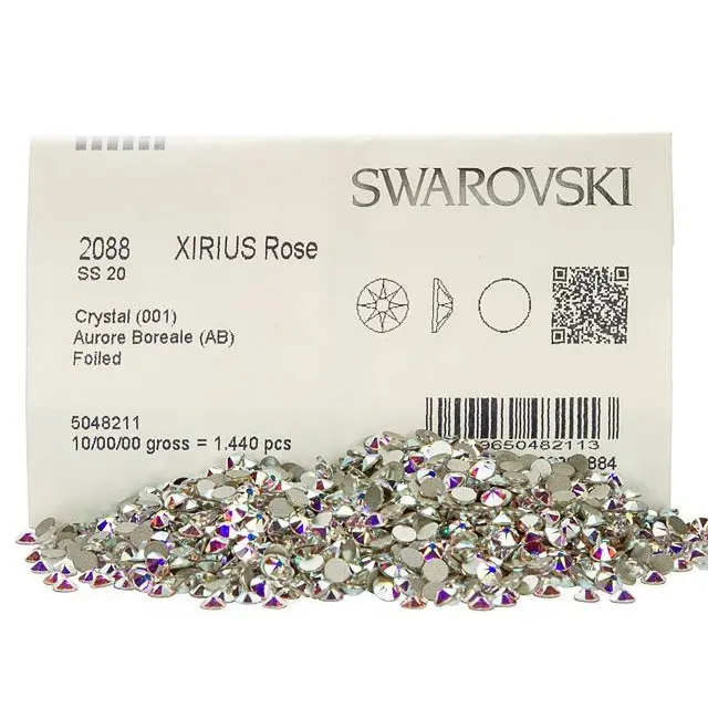 Swarovski 2088 GlueFix XIRIUS Crystal AB SS20 Ø4.7x1.75mm - Συσκευασία Χονδρικής - 1440τεμ
