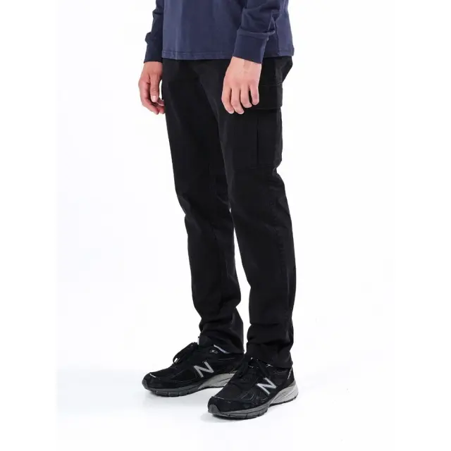 Emerson Garment Dyed Stretch Cargo Pants (222.EM42.96-Black) - Μαύρο 3