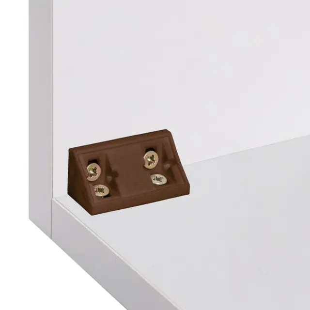 Γωνία Σύνδεσης 43x20x20x28mm Πλαστικό Καφέ 3