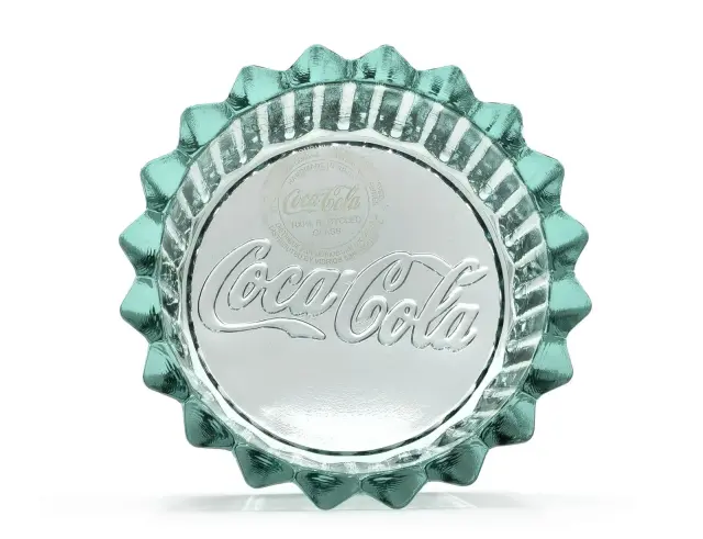 Γυάλινο Mπωλ Glass Drops Coca Cola (9013) Aπό 100% ανακυκλωμένο γυαλί, Xωρητικότητας 350ml, Διαστάσεων Ø 14 x Υ 5 cm 9013 2