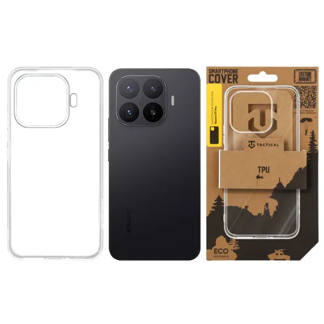 Tactical TPU Cover for Xiaomi 17T Pro Transparent 3