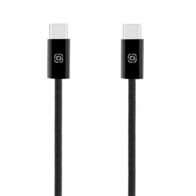 OBAL:ME Super Fast USB-C/USB-C Braided cabel 60W 1m Black