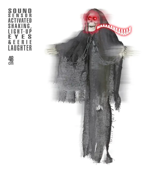 Αποκριάτικο Διακοσμητικό Grim Reaper 46εκ (Widmann) (W-01390) 3