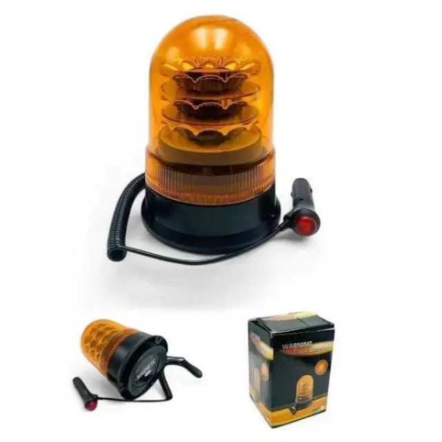 Μαγνητικός Φάρος Αυτοκινήτου 12-24v 14x20cm JN-2853-102 Πορτοκαλί φωτισμού