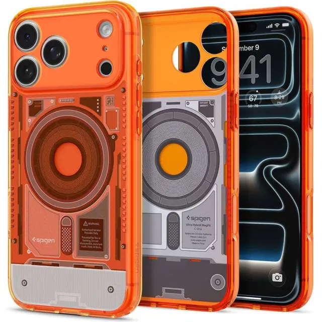Spigen Ultra Hybrid MagSafe, c-one tangerine - iPhone 18 Pro/17 Pro