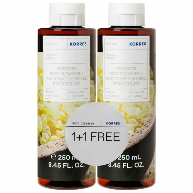 Korres Mastic Αφρόλουτρο σε Gel (2x250ml) 500ml