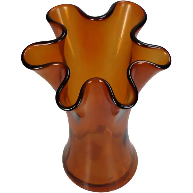 Βάζο Amber Ανακυκλωμένο Γυαλί 20x20x23cm 2