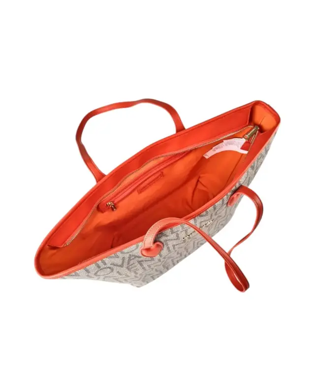 Valentino Bags - Γυναικεία Τσάντα Ώμου Logo Tote Bag VBSA1F02-466 Μπεζ/Πορτοκαλί 3