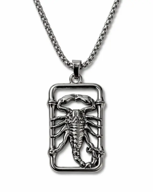 Ghetto Stainless Steel Scorpio Pendant Necklace | Unisex