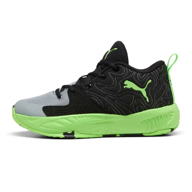 Puma Boy's Court Pro 3 JR Μαύρο - Λαχανί 314061-02 (Puma)