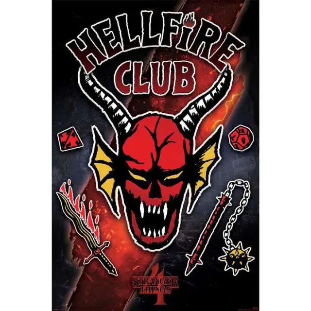 Αφίσα , Pyramid Poster, Stranger Things 4 (Hellfire Club Emblem Rift) 61 X 91,5εκ PP35197