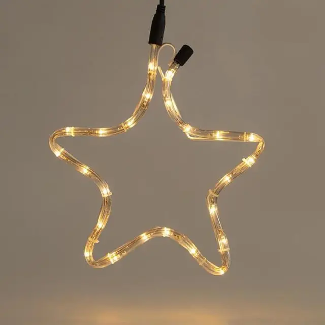 Φωτοσωλήνας LED Αστέρι Θερμό Λευκό 32x29cm IP44