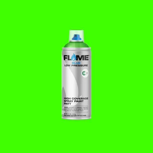 Flame Blue Fluorescent Spray Paint 400ml FB-1006 Fluo Green