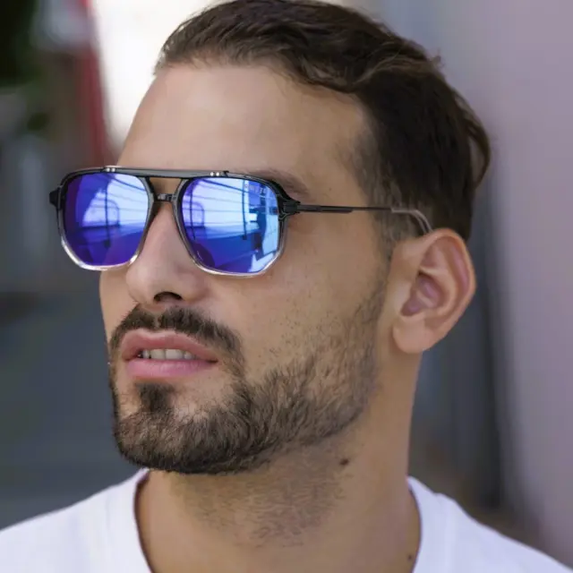 Ghetto New Fashion Clear Black Design Sunglasses Unisex 2