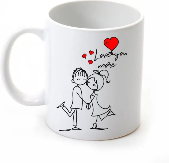 κούπα κεραμική, love you more, αγίου Βαλεντίνου 325ml (κωδ. 2079) 2