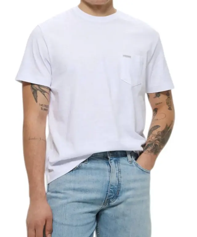 Guess - Ανδρικό T-shirt Essential Logo Regular Fit M5RI74K8FQ4-G011 Λευκό - XS 2