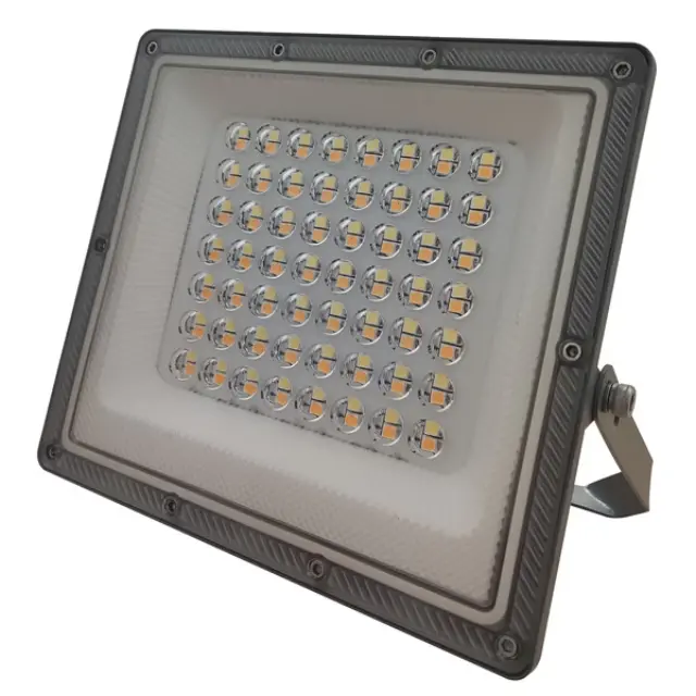 Προβολέας LED 50W 3CCT Μαύρος IP66 Με Καλώδιο 60cm Μαύρο 2