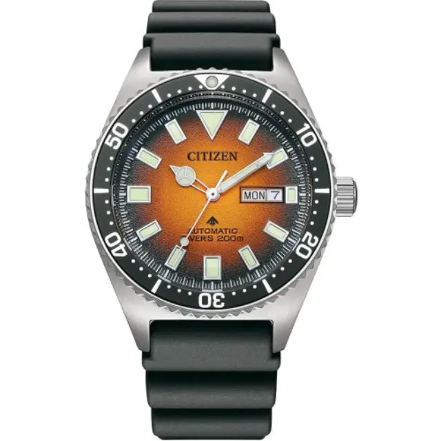 Citizen Promaster Divers, Men's Automatic Watch, Black Polyurethane Strap NY0120-01ZE
