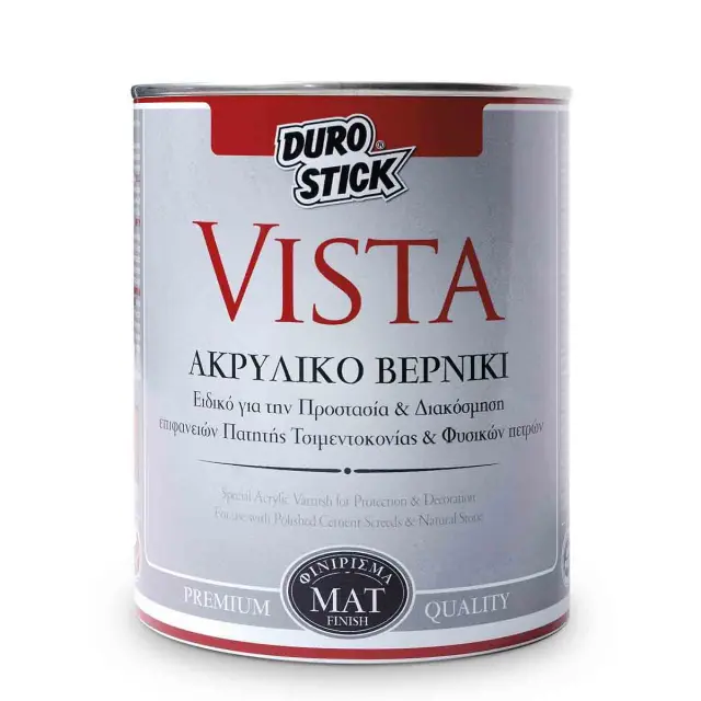 DUROSTICK Ακρυλικό βερνίκι VISTA Διάφανο 750ml