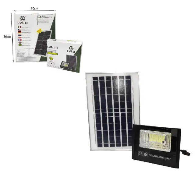 LYLU Ηλιακός προβολέας με τηλεχειριστήριο 100W LY6740 - Solar light Z694601