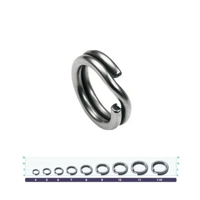 Ανοιγόμενοι Κρίκοι Owner Pro Parts Hyper Wire Split Ring 5196 #4 3