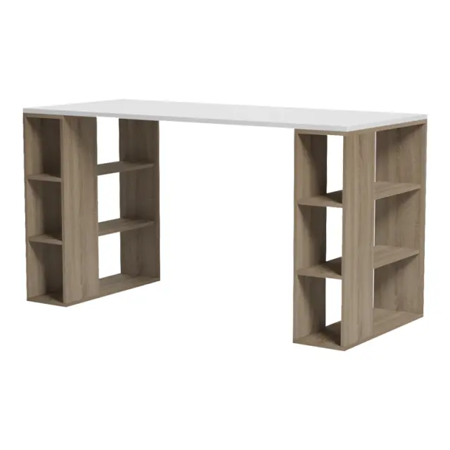 Γραφείο εργασίας Praga pakoworld sonoma-λευκό 140x60x75εκ 3
