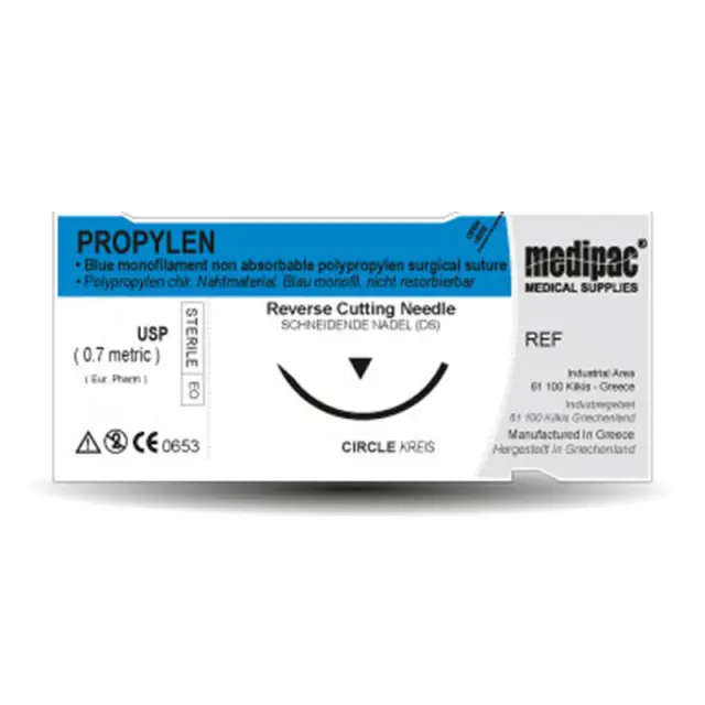 Medipac Ράμματα Propylen 6632 4/0 με Βελόνα 19mm 3/8 24τεμ