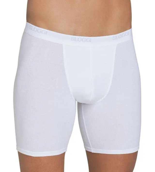 Sloggi Men Μποξεράκι Basic Long Λευκό - 2XL